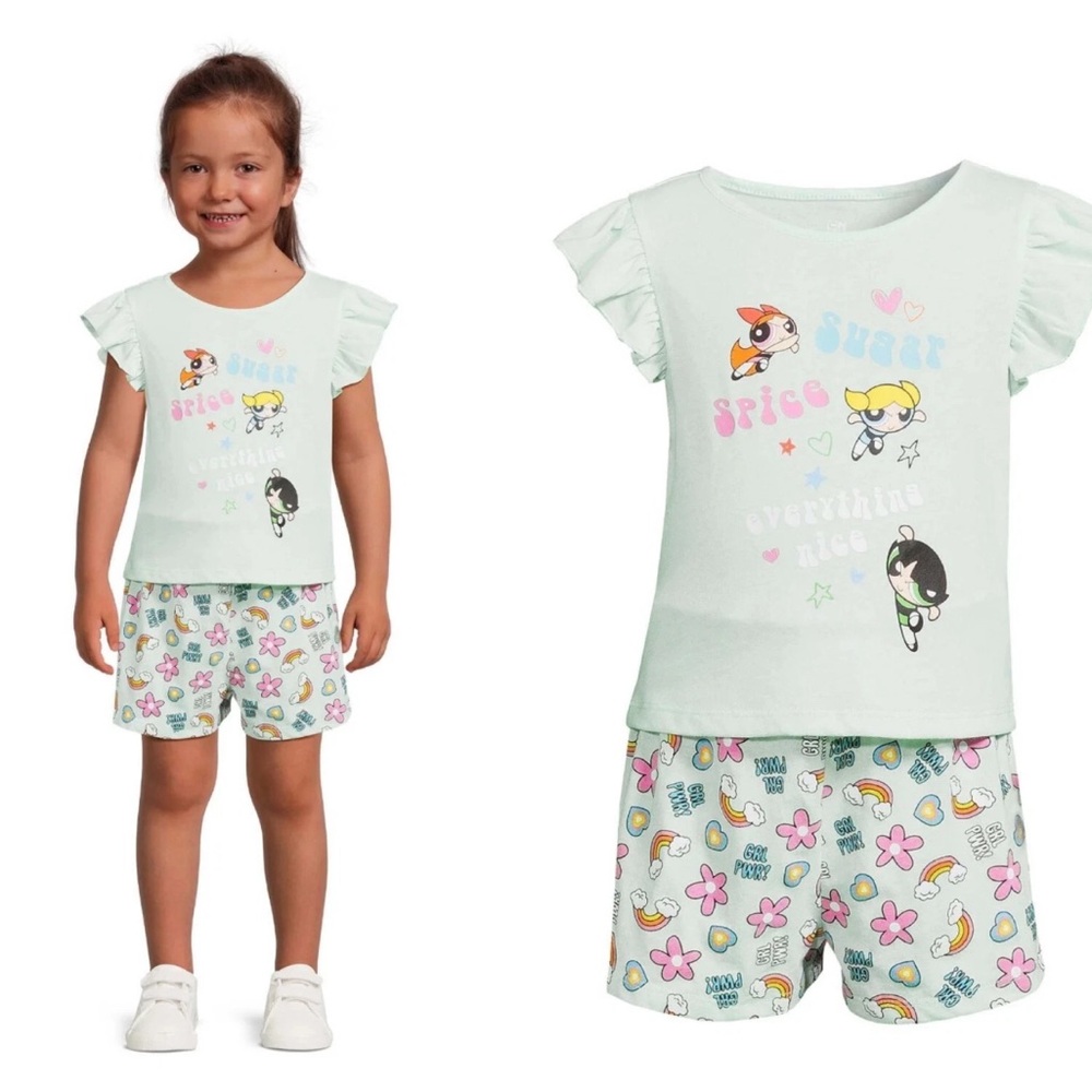 The Powerpuff Sugar, Spice and Everything Nice 2-Piece Short Set